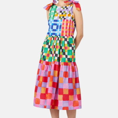 Gorman Gingham Garden Tiered Dress