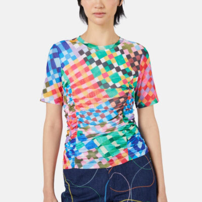 Gorman Gingham Garden Mesh Top